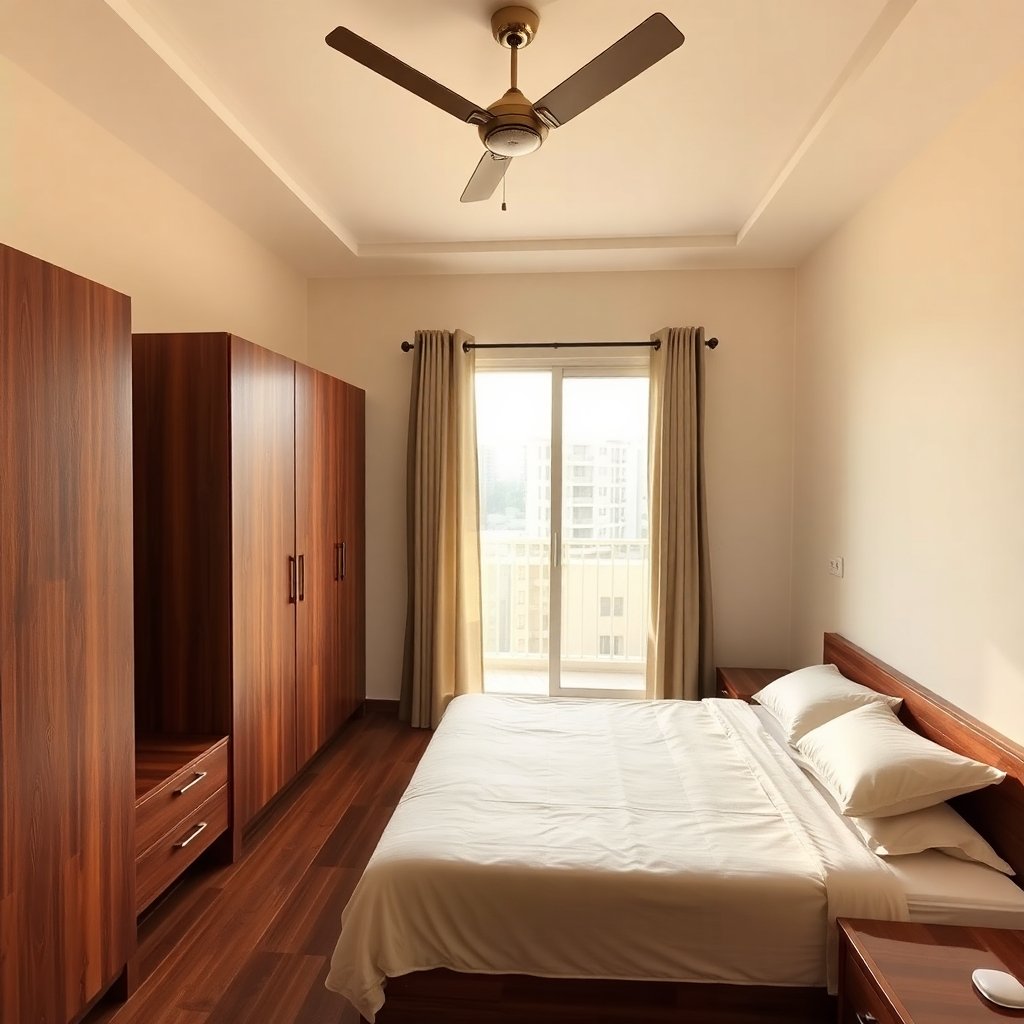 Flux_Schnell_Ultra_HD_photorealistic_1BHK_bedroom_cozy_space_w_0